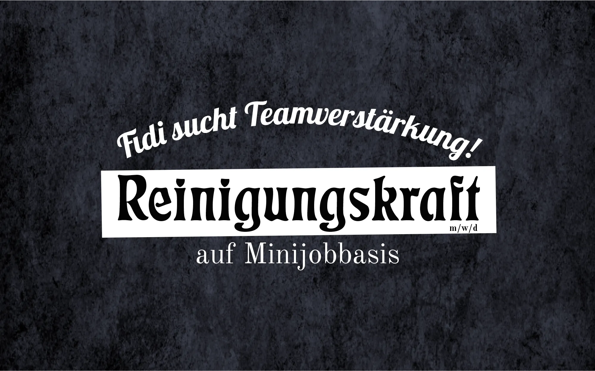 Reinigungskraft gesucht