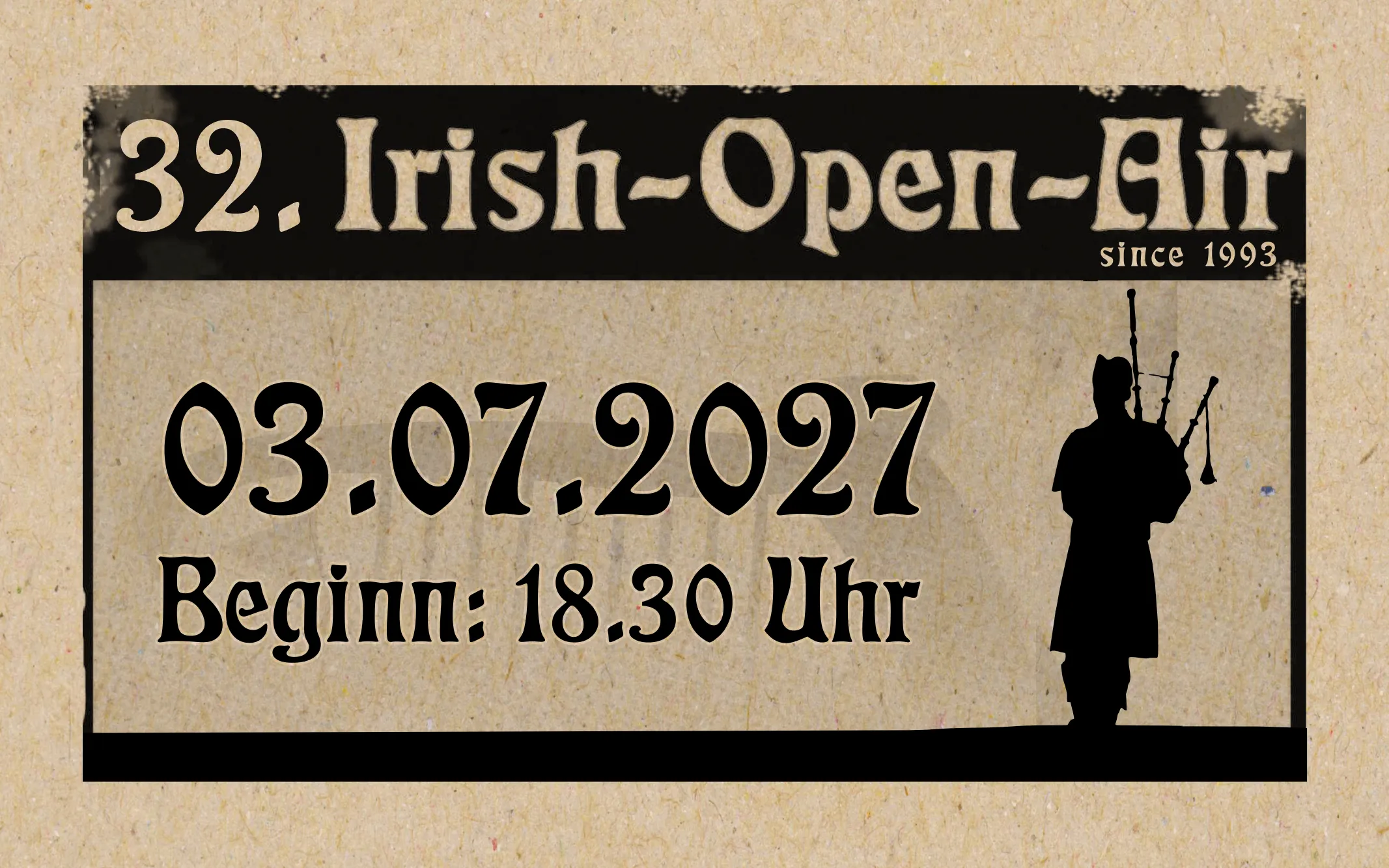 Terminankündigung Irish Open Air 2027